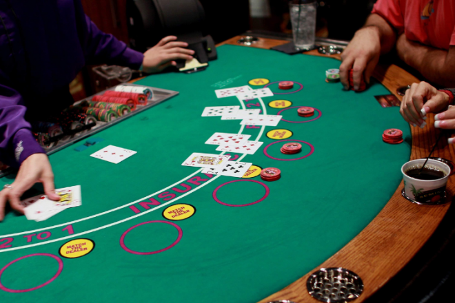 Blackjack Table and Players